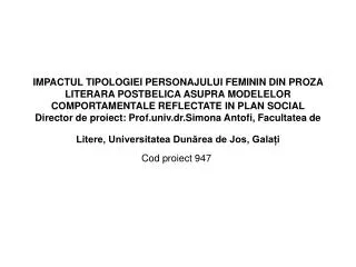 cod proiect 947