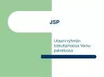 JSP - slide 1