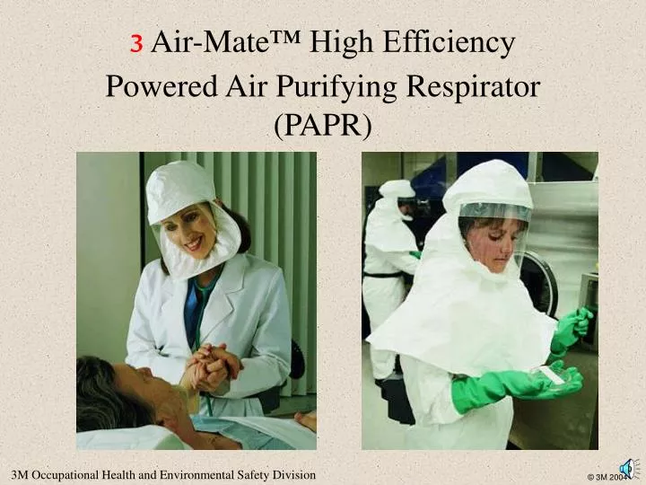 3 air mate high efficiency powered air purifying respirator papr
