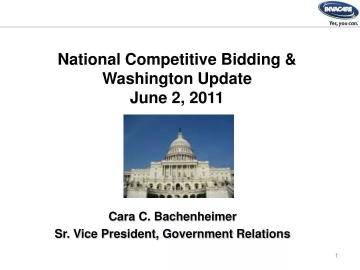 national competitive bidding washington update june 2 2011