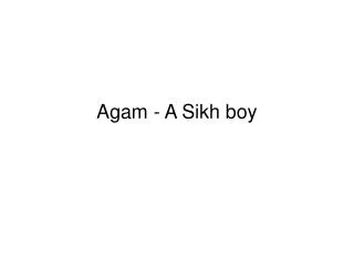 Agam - A Sikh boy