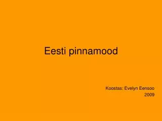 eesti pinnamood