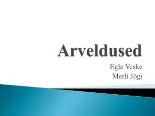 arveldused