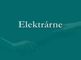 elektr rne