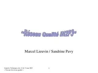 marcel lieuvin sandrine pavy