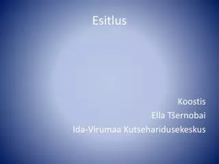 esitlus