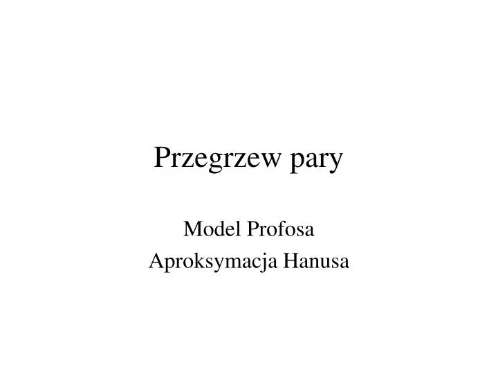 przegrzew pary