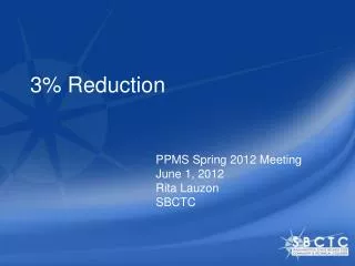 3% Reduction