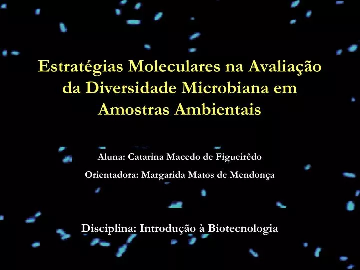 disciplina introdu o biotecnologia