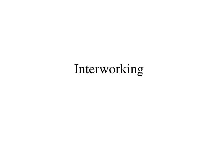 interworking