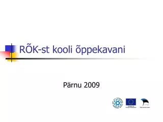 r k st kooli ppekavani