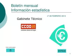 bolet n mensual informaci n estad stica