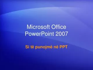 microsoft office powerpoint 2007