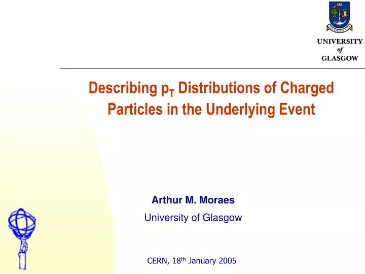 describing p t distributions of charged particles in the underlying event