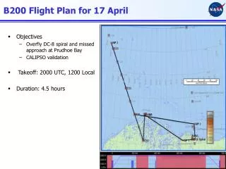 B200 Flight Plan for 17 April