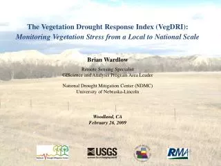 The Vegetation Drought Response Index (VegDRI):