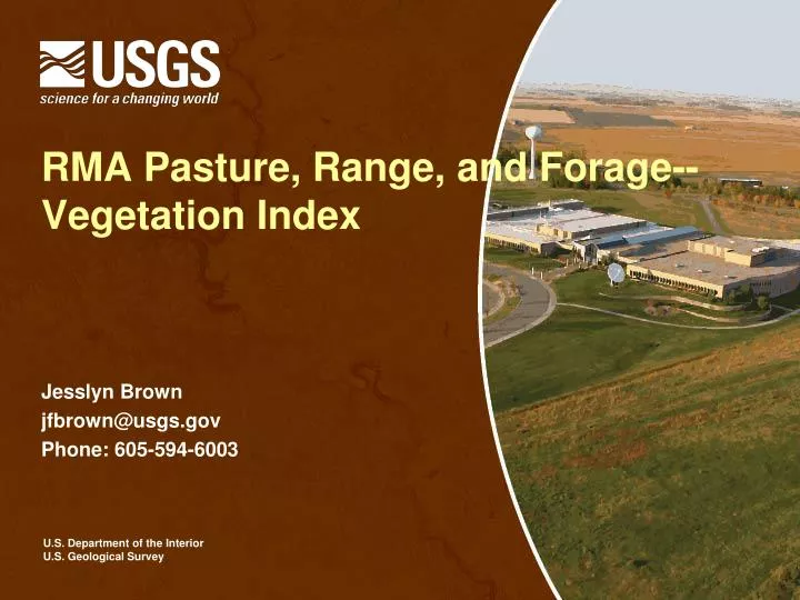 rma pasture range and forage vegetation index