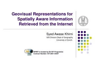 Geovisual Representations for Spatially Aware Information Retrieved from the Internet