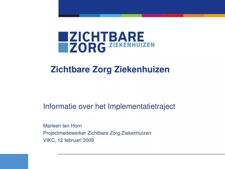 zichtbare zorg ziekenhuizen