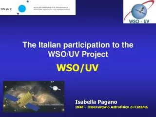 The Italian participation to the WSO/UV Project