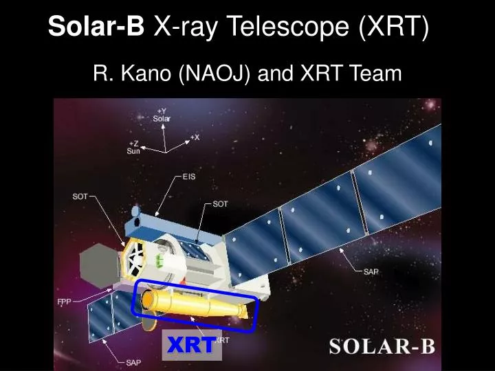 solar b x ray telescope xrt