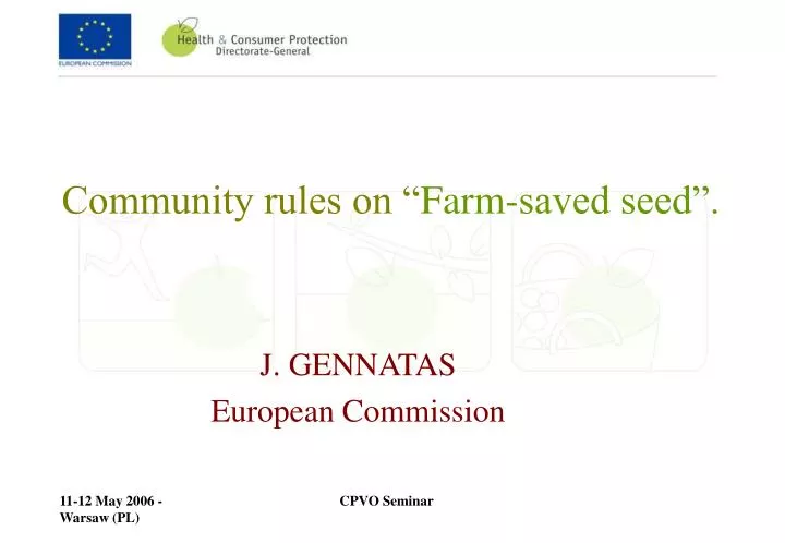 community rules on farm saved seed