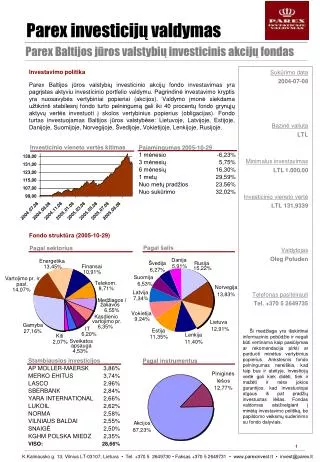 parex investicij valdymas
