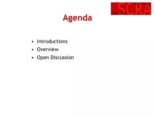 Agenda