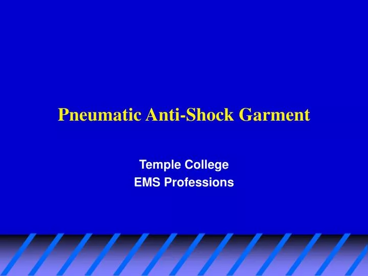 pneumatic anti shock garment
