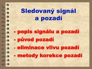 sledovan sign l a pozad