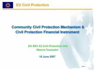 EU Civil Protection