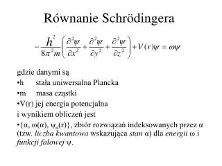 r wnanie schr dingera