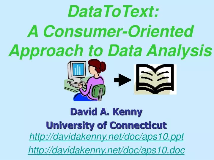 datatotext a consumer oriented approach to data analysis