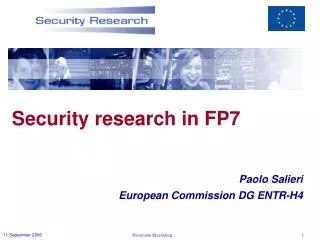 Security research in FP7