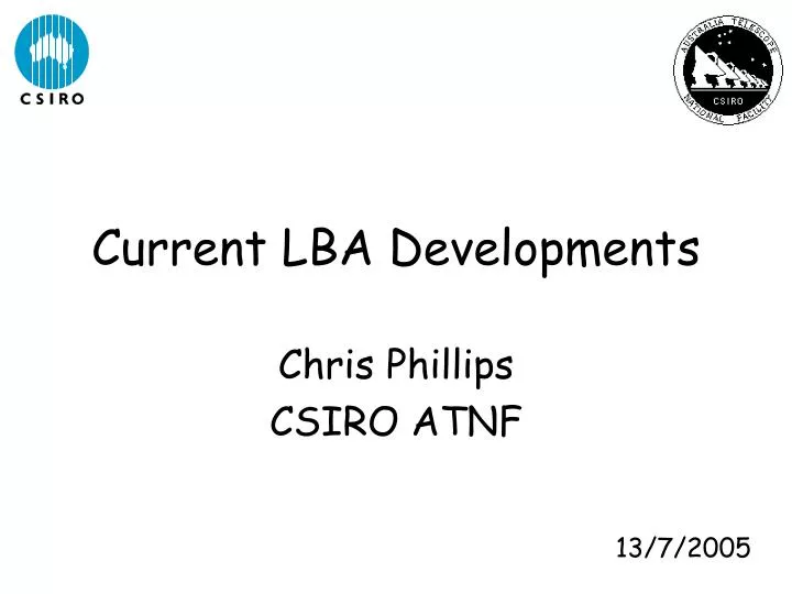 current lba developments