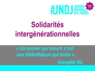 solidarit s interg n rationnelles
