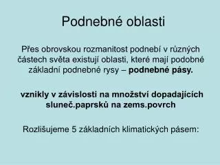 podnebn oblasti