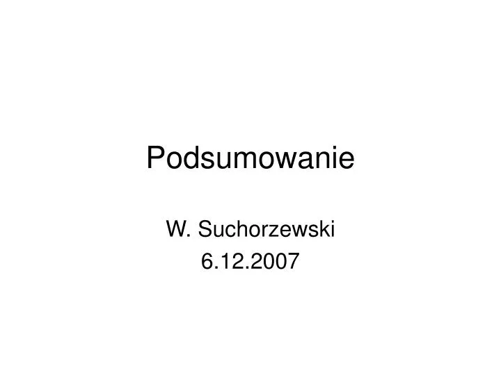 podsumowanie