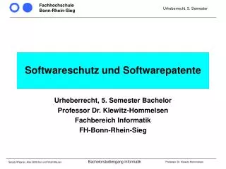 softwareschutz und softwarepatente