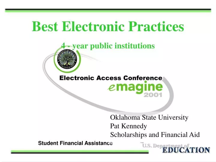 best electronic practices 4 year public institutions