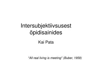 intersubjektiivsusest pidisainides