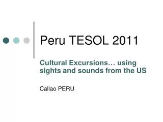 Peru TESOL 2011