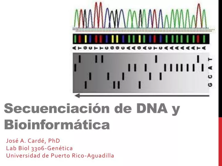 secuenciaci n de dna y bioinform tica