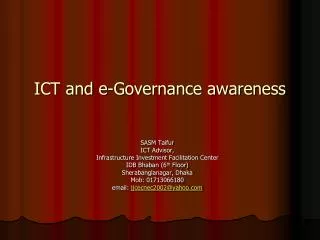 ICT and e-Governance awareness