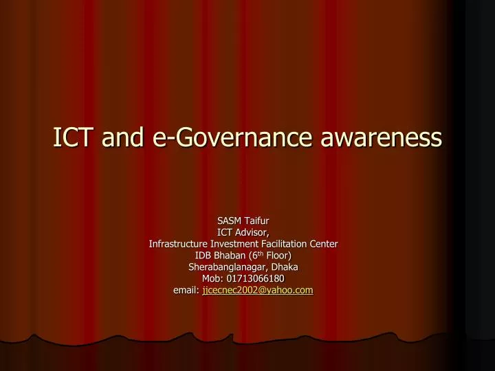 ict and e governance awareness