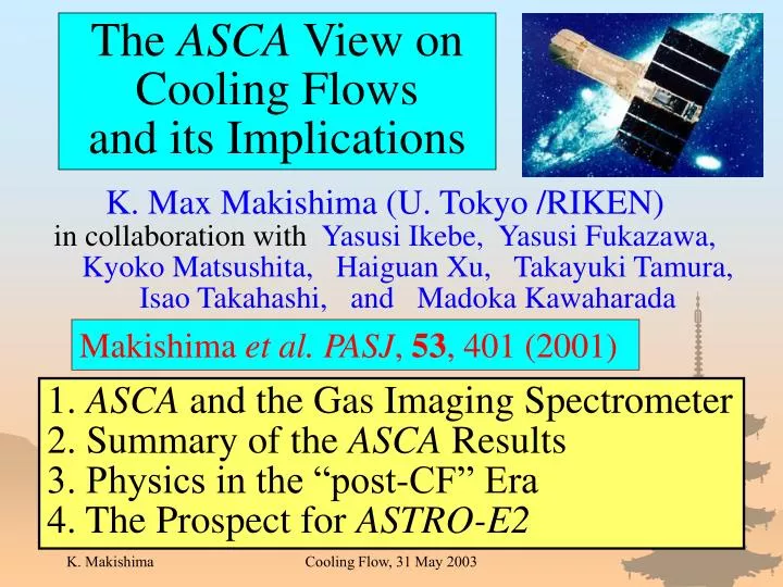 the asca view on cooling flows and its implications