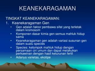 keanekaragaman