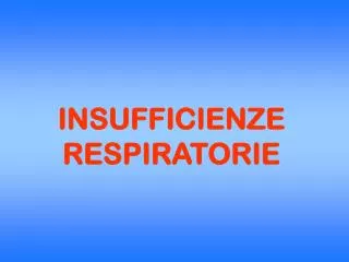insufficienze respiratorie