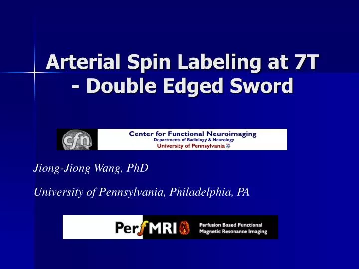 arterial spin labeling at 7t double edged sword