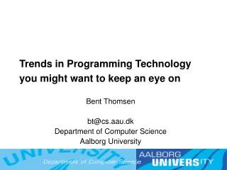 Trends in Programming Technology you might want to keep an eye on 